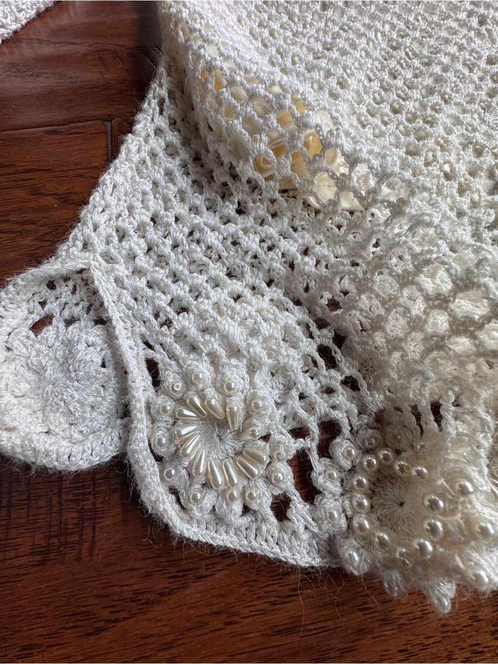 Peck & Peck Crochet Beaded Knit Sweater - Picture 6 of 14
